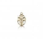 Crucifix Pendant, 14 Karat Gold