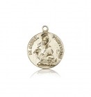 St. Gabriel of the Blessid Virgin Medal, 14 Karat Gold