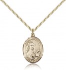 St. Therese of Lisieux Medal, Gold Filled, Medium