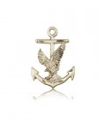 Anchor Eagle Medal, 14 Karat Gold