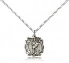 St. Florian Medal, Sterling Silver