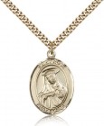 St. Rose of Lima Medal, Gold Filled, Large
