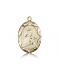 St. Theresa Medal, 14 Karat Gold