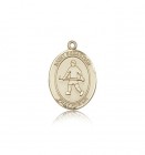 St. Sebastian Field Hockey Medal, 14 Karat Gold, Medium
