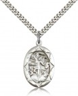 St. Michael the Archangel Medal, Sterling Silver