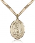 St. Jude Thaddeus Medal, Gold Filled, Large