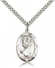 St. Christopher Medal, Sterling Silver