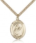 St. Monica Medal, Gold Filled, Large