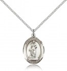 St. Barbara Medal, Sterling Silver, Medium