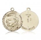 Pope John Paul II Medal, 14 Karat Gold