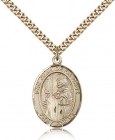 San Juan De La Cruz Medal, Gold Filled, Large