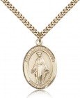 Our Lady of Lebanon Medal, Gold Filled, Large