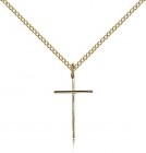 Cross Pendant, Gold Filled