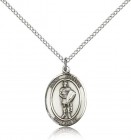 St. Florian Medal, Sterling Silver, Medium