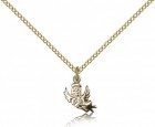 Angel Medal, Gold Filled