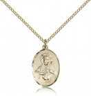 Scapular Medal, Gold Filled