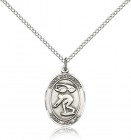St. Sebastian Swimming Medal, Sterling Silver, Medium