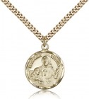 St. Camillus of Lellis Medal, Gold Filled