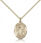 St. Richard Medal, Gold Filled, Medium