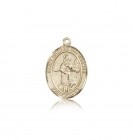 St. Isidore the Farmer Medal, 14 Karat Gold, Medium