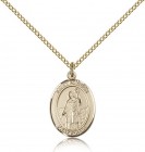 St. Patrick Medal, Gold Filled, Medium