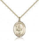 St. Christopher Baseball Medal, Gold Filled, Medium