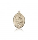 St. Jerome Medal, 14 Karat Gold, Medium