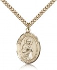 St. Isaac Jogues Medal, Gold Filled, Large