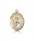 St. Isaac Jogues Medal, 14 Karat Gold, Large