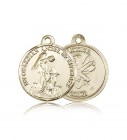 National Guard Guardian Angel Medal, 14 Karat Gold