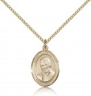 St. Luigi Orione Medal, Gold Filled, Medium