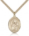St. Isaiah Medal, Gold Filled, Large