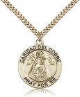 Caridad Del Cobre Medal, Gold Filled