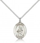 St. Jane of Valois Medal, Sterling Silver, Medium