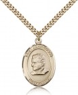 St. John Bosco Medal, Gold Filled, Large