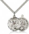 Scapular Medal, Sterling Silver