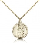 Our Lady of Loretto Medal, Gold Filled