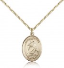 St. Charles Borromeo Medal, Gold Filled, Medium