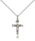 Crucifix Pendant, Sterling Silver
