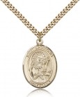 St. Apollonia Medal, Gold Filled, Large