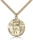 St. Sebastian Medal, Gold Filled