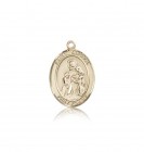 St. Angela Merici Medal, 14 Karat Gold, Medium