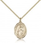 St. Catherine of Alexandria Medal, Gold Filled, Medium