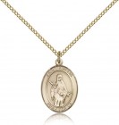 St. Amelia Medal, Gold Filled, Medium