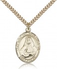 St. Rose Philippine Medal, Gold Filled, Large