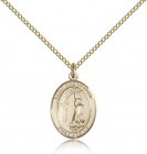 St. Zoe of Rome Medal, Gold Filled, Medium