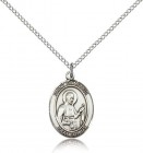 St. Camillus of Lellis Medal, Sterling Silver, Medium