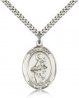 St. Jane of Valois Medal, Sterling Silver, Large