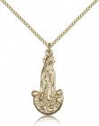 Our Lady of Fatima Medal, Gold Filled