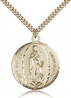 Our Lady of Guadalupe Medal, Gold Filled